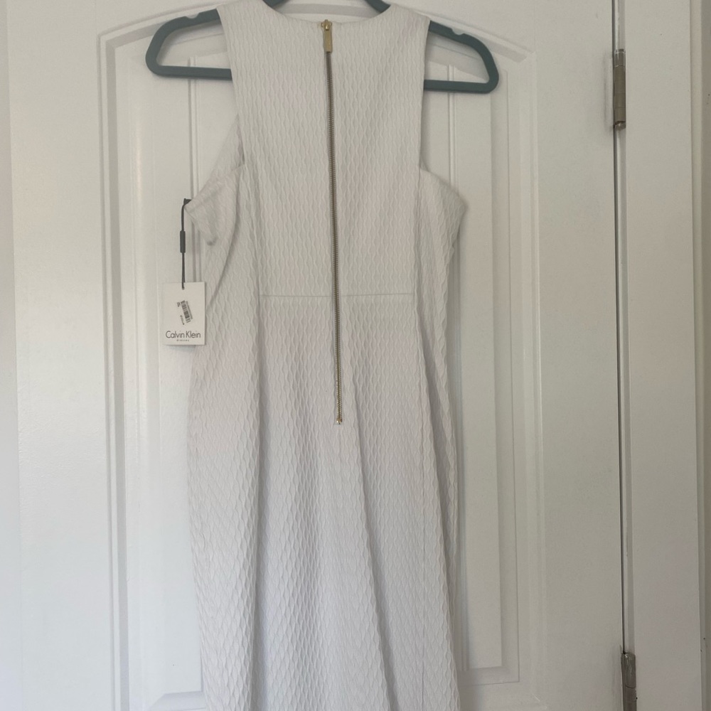 White Calvin Klein dress